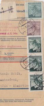 1945 provizorní razítko Praha 4