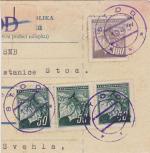 1945 provizorní razítko Stod