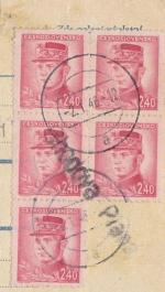 1946 provizorní razítko Chodová Planá