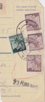 1945 provizorní razítko Česká Lípa