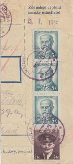1946 provizorní razítko Hrádek u Znojma
