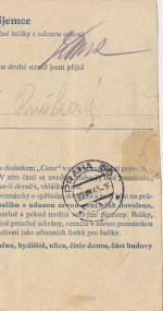 1945 poštovní úřad Smržovka