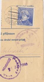 1946 provizorní razítko Soběslav