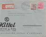 1945 R dopis provizorní razítko Jablonec nad Nisou