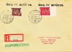 1945 R dopis provizorní razítko Údol sv. Kryštofa