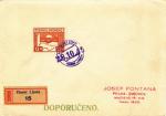 1945 R dopis provizorní razítko Horní Lhota