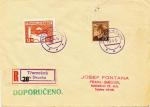 1945 R dopis provizorní razítko Třemešná ve Slezsku