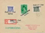 1945 R dopis poštovní úřad Ropice