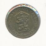 1980, 1 Koruna - 1 Kčs