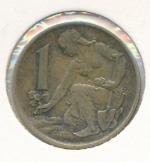 1977, 1 Koruna - 1 Kčs