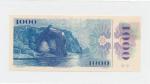 1985, 1000 Kčs série C 86 - lepený kolek