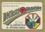 B-1, Děčín 7° XI. burza