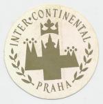 Nálepka hotel Intercontinental, Praha