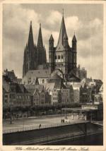 Köln - Altstadt mit Dom und St Martin - Kirche