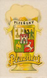 Plzeň prazdroj obtisk světlá pěna