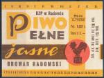 Piwo Jasne - Radomski