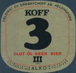 Koff 3 Bier - Helsingfors