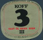 Koff 3 Bier - Helsinfors