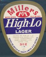 Millers High-Lo Lager 