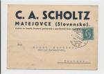 1938, Matejovce SK, Scholtz - plechové zboží, smaltovna