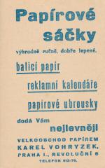 Papírové sáčky - Vohryzek