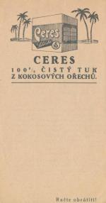 Ceres - čistý tuk z kokos. ořechů
