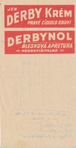 Derby krém, Derbynol - na obuv