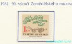 1981, 90. výročí Zemědělského muzea