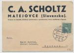 1939, Matejovce, C. A. Scholtz - kovové zb., cínárna, zinkovna