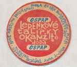 OSPAP - pivní tácky, rozetky
