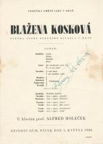 Autogram - Blažena Kosková