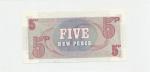 Bankovka British Armed Forces, 5 New Pence