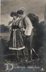 Pár v krojích - Důvěrná otázka. -