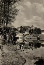 Žirovnice - zámek s rybníkem