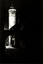 Domažlice - věž Hláska v noci 