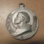 Hliníková medaile sv. František Serafinský 