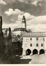 Český Krumlov - radnice a zámecká věž 