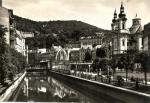 Karlovy Vary - říčka Teplá a Vřídlo 