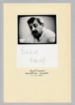 Autogram Oldřich Vlach