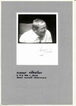 Autogram Rudolf Křesťan 