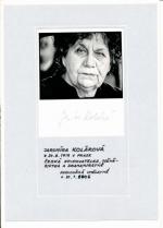 Autogram Jaromíra Kolárová 