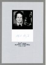 Autogram Alfréd Strejček