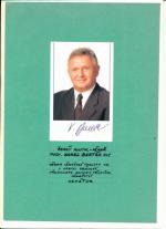 Autogram Karel Barták