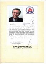 Autogram František Čáslavský
