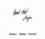 Autogram Pavel Major Vorel