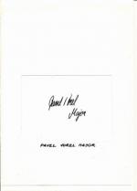 Autogram Pavel Major Vorel