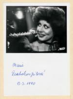 Autogram Marie Drahokoupilová