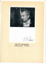 Autogram Ladislav Tůma 