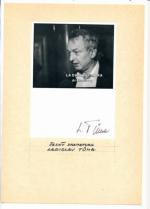 Autogram Ladislav Tůma