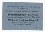 Výčepní pivo černé